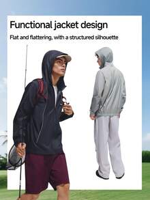Beneunder Banana Tree Men's Lightweight Sun Protection Rain Jacket TS006 - Apricot - View 5