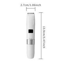 1件裝雙頭電動拔毛器，USB充電式2合1女性刮鬍刀，多功能全身與私密處除毛器，時尚迷你設計旋轉啟動雙頭女性拔毛器 - 升級款 - 查看 11