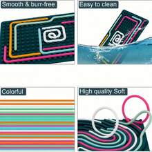 1 Set Sensory Activity Board: Adult Double-Sided Silicone Material | Quiet And Tidy, Relieves Anxiety, ADHD And Autism Symptoms | Comes With 8 Ropes | Suitable For Teens 14 Years And Above, Breathable Silicone Toy, Creative Toy, Stress Relief Tool, Halloween And Christmas Gift Choice (Random Color) - Multicolor - View 8