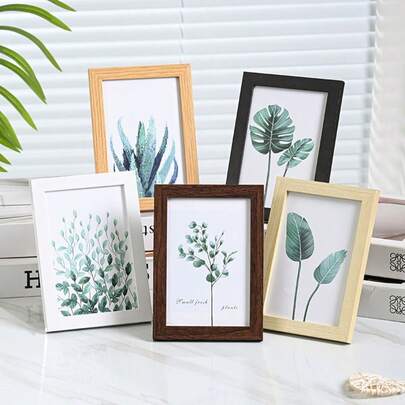 2pcs Wooden Photo Frames, Suitable For Photo Wall, Sizes 10x15, 15x20, 20x25 Inches, A4 Size, Black Photo Frame Stand, Can Be Used For Photo Decoration, Commemorative Gifts, Birthday Gifts, Graduation Gifts, Etc.