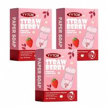 YYTCM Strawberry Scented Portable Soap Sheets 50pcs With Mini Flip-Top Storage Box, Disposable Hand Soap Paper For Travel, Outdoor, Commuting, Gentle And Easy To Rinse - Strawberry - View 13
