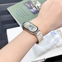 Multifunctional Watch Band, Elegant And Exquisite, Compact Design. Asymmetrical Cute Pet Cartoon Paradise Silicone Watch Band Design, Compatible With Xiaomi Band 10/9/8 Series Models. Quick Release Buckle Design, Supports NFC Version Sharing, Couple Band Accessory - Multicolor - View 4