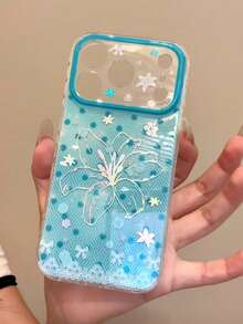 Casing Ponsel Premium Motif Kotak-kotak Rhinestone Merah Muda Ceri, Kompatibel dengan Apple 16/17 Pro Max/ 15 Pro, Pelindung Anti Jatuh untuk Wanita, Desain Baru yang Kreatif - MultiWarna - View 3
