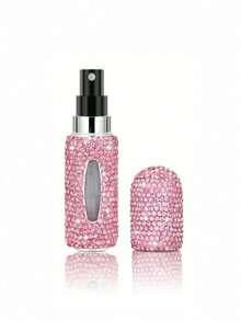 3/2/1pc Luxury Rhinestone Perfume Refillable Bottles (5ml) | Portable Sparkling Travel Spray Bottles | Vacuum Press Fine Mist Sample Dispenser For Women | Elegant Cosmetic Storage - Multicolor - View 12