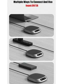 USB Constant Temperature Heating Cup Mat, 3-Level Adjustable Coffee Cup Heater, 55°C Constant Temperature Cup Heater, Suitable For Home And Office - Multicolor - View 10