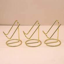 Creative Metal Phone Stand, Iron Art Phone Holder, Office Desk Phone Stand, Gold Phone Holder, Slouchy Person Desktop Metal Stand, Card Holder, Plate Holder, Suitable For Room, Kitchen, Office, Sturdy And Durable, High Quality And Shockproof, Multi-Functional - one-size - View 7