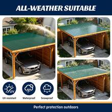 108*42.6cm Long-Lasting Green Galvanized Steel Roofing Sheets, 28 Pack ...