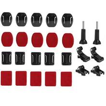 Helmet Adhesive Sticky Mounts Curved Attachment Flat Mount Compatible With For Hero 13 12 11 10 Max 9 8 7 6 5 4 Session For DJ Osmo Action Cameras - View 1