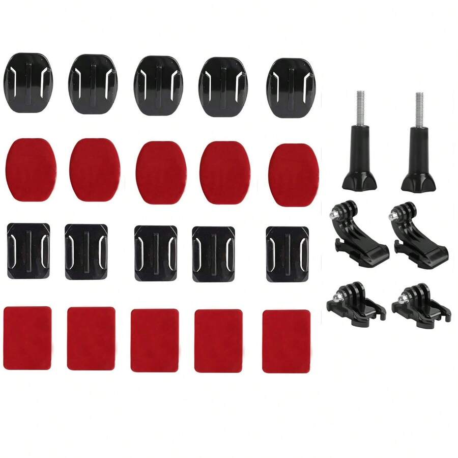 Helmet Adhesive Sticky Mounts Curved Attachment Flat Mount Compatible With For Hero 13 12 11 10 Max 9 8 7 6 5 4 Session For DJ Osmo Action Cameras - View 1