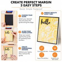 7pcs Set With Storage Box, Paper Positioning Alignment Guide, Card Cutting, Manual Precision Layering Spacers, Color Identification With Size Labels, 1/16 To 1/2 Inch Precision Cutting Tools - A - View 12