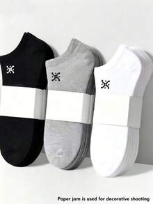 30 Paar / 20 Paar / 15 Paar / 10 Paar / 5 Paar / 3 Paar / 1 Paar Damen Bootssocken, unsichtbare Socken, kurze Socken, Weiß, Grau, Schwarz drei Farben Damensocken, süße Mädchensocken; geeignet für alle Jahreszeiten, atmungsaktive Mesh-Struktur, feuchtigkeitsableitend und schweißabsorbierend, weich und glatt im Griff; geeignet für Urlaub, Sport, Lässig, Business und andere tägliche Kleidung, zufällige Farbkombinationen Lieferung. 6/9 Paar - Verschiedenfarbig - Übersicht 1