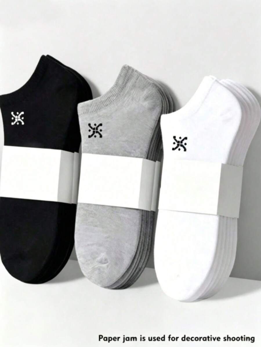 30 Paar / 20 Paar / 15 Paar / 10 Paar / 5 Paar / 3 Paar / 1 Paar Damen Bootssocken, unsichtbare Socken, kurze Socken, Weiß, Grau, Schwarz drei Farben Damensocken, süße Mädchensocken; geeignet für alle Jahreszeiten, atmungsaktive Mesh-Struktur, feuchtigkeitsableitend und schweißabsorbierend, weich und glatt im Griff; geeignet für Urlaub, Sport, Lässig, Business und andere tägliche Kleidung, zufällige Farbkombinationen Lieferung. 6/9 Paar - Verschiedenfarbig - Übersicht 1