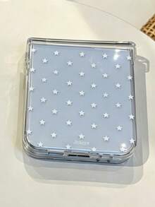 New Full Screen White Star Pattern Phone Case Compatible With Samsung Galaxy ZFlip 8 Z 5G Z Flip 6 Z Flip 5 5G Y2K Hinge Protection Cover ﻿ ﻿ - White - View 6