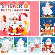 1pc 3D Paper Puzzle Wholesale Children's Early Education Hands-On Teaching Aid Reusable Adhesive Laser Puzzle Stickers - Multicolor - View 5