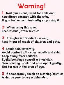 2pcs 10g Nail Glue & Remover Kit,Quick Drying Nail Tip Adhesive Strong Fake Press On Nail Adhesive With Gentle Glue Remover,Brush On Design False Acrylic Nails, At-Home Manicure & Nail Salon Use - 10g - View 9