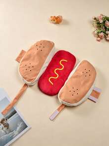 1pc Funny Cute Hot Dog Costumes For Dogs Holiday Party Pet Cosplay Apparel Fancy Dress Up Dog Cat Clothes Suitable For Gatherings Halloween - Multicolor - View 7