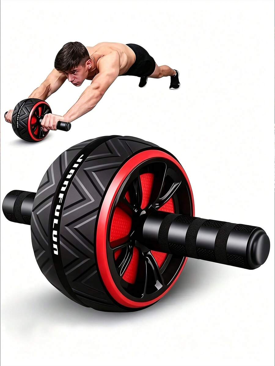 Set Roller Perut & Pelindung Lutut. Peralatan Kebugaran Rumahan Penting untuk Latihan Kekuatan Otot Inti, Dada & Lengan. Alat Latihan Perut Ringkas untuk Latihan di Rumah atau Gym. Hadiah Ulang Tahun atau Natal yang Sempurna, Peralatan Olahraga, Peralatan Gym Rumahan - MultiWarna - View 1
