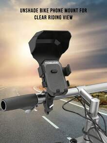 TOSUOD Universal Bicycle Motorcycle Phone Holder, 360° Rotating Adjustable Function, With Sunshade, Compatible With Most Smartphones, Enhances Riding Navigation Safety - Multicolor - View 10