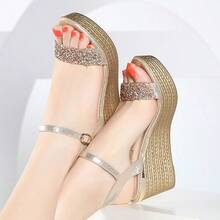 ISPORTE Women Wedges & Platform - 金色 - 查看 4