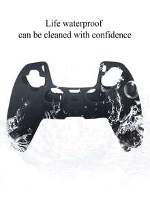 Compatible With PlayStation 5, 1pc Game Controller Silicone Protective Case + 10pcs Joystick Caps Set, Dustproof, Scratch-Resistant, Anti-Slip, Enhanced Gaming Control Feel - View 6