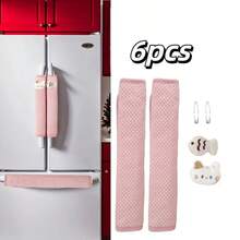 1/2/6pcs Refrigerator Microwave Anti-Oil Door Handle Covers, Washable Pull Door Handle Protectors, Handle Covers, Suitable For Microwave, Oven, Glass Anti-Stain Door, Door, Swing Rope, Kitchen Decor, Home Decor, Farmhouse Decor, All Season Use - Multicolor - View 15