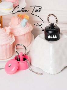 Customized Jewelry Storage Box, Personalized Ring Storage Box, Portable Ring Storage Keychain, Suitable For Earrings, Rings, Wedding Favors, Ideal For Proposal, Wedding Ceremony, Perfect Gift For Women Or Mothers, Birthday, Anniversary, Housewarming Gift, Engagement Gift, Wedding Gift, Back To School Gift - Multicolor - View 2