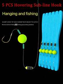5pcs Anti-Tangle Short Leader Finished Double Hook, European Style ...