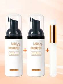 MEM Eyelash Extension Cleaning Kit, Includes 60ml Eyelash Cleaning Mousse, Gentle Non-Irritating Foam Cleanser, Suitable For Eyelash And Eyelid Cleaning, Suitable For All Skin Types And Beginners - White - View 9