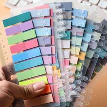 (1pc/200 Sheets).(12pcs/2400 Sheets) Transparent Pet Pattern Sticky Notes, Index Tabs, Colorful Memo Pads, Label Stickers, 10 Designs Per Pack/Suitable For Back To School - one-size - View 11