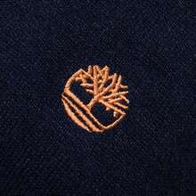 Timberland Atasan Pullover Lengan Panjang Kasual Olahraga Pria Model Baru, Longgar, Bernapas - Biru Tua/Oranye - View 6