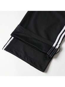 Adidas Celana Panjang Olahraga Wanita DCE KN PNT 26 Musim Panas Baru dengan Tali Serut dan Kaki Lebar KX6702 - hitam - View 3