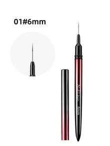 Professional Black Red Ombre Nail Art Liner Brushes Set French Stripe Line Painting Drawing Pen Kit For Gel Polish - Black - View 14