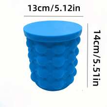 1pc Large 2-In-1 Ice Bucket And Ice Tray - With Lid Ice Bucket, Suitable For Bar, Restaurant And Home Use - Durable And Easy To Clean - Essential Drinkware And Kitchen Accessory, Can Be Used In All 4 Seasons - Multicolor - View 5