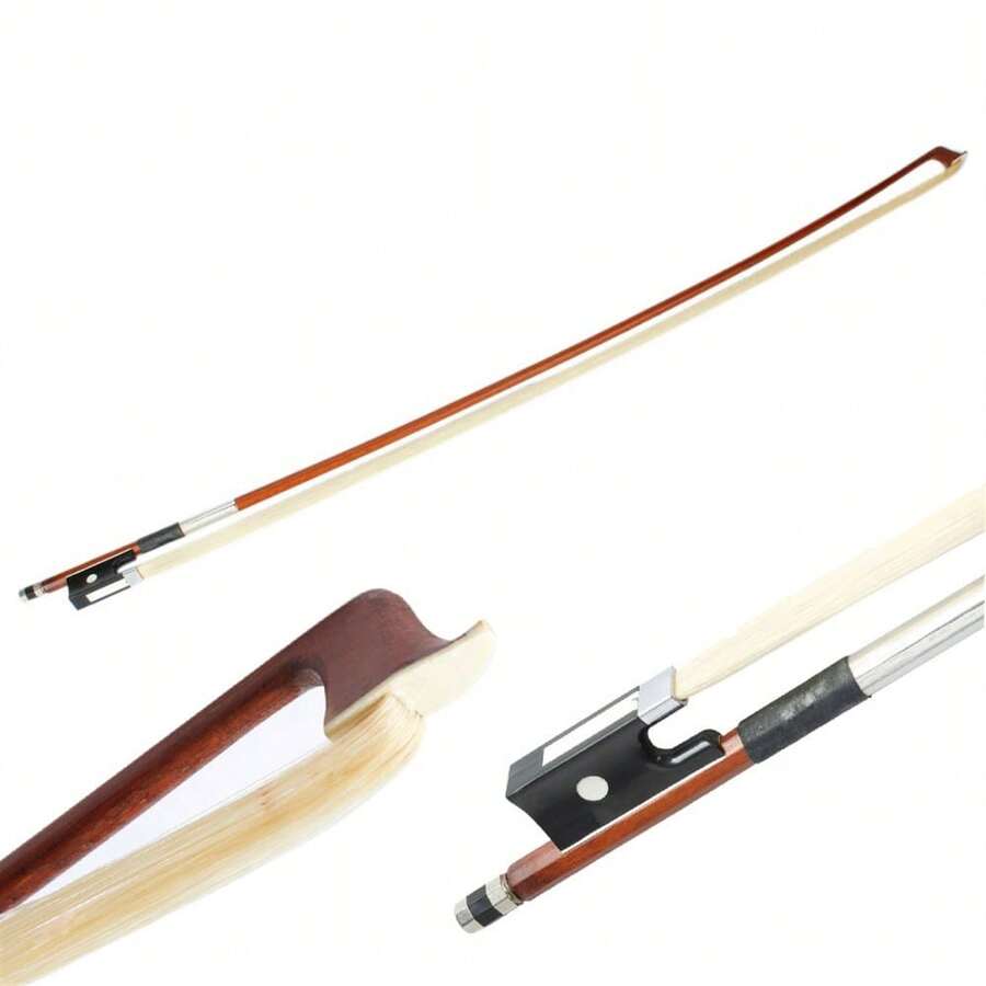 4/4 High Quality Arbor Violin Bow With Black Handle Brown - As Pic - View 1