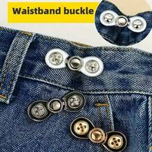 1Pair/2/3Pairs No-Sew Waist Buckle, Adjustable Detachable Button For Jeans, Pants, Skirts, Waist Size Reducer, No-Drill Waist Adjustment Tool - Multicolor - View 8