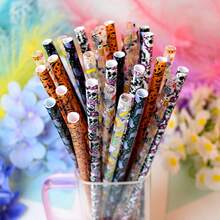 30pcs Halloween Straight Straws - Includes Pumpkin, Bat, Spider Web And Skull Patterns, Black And Orange Color Scheme, Suitable For Halloween Party Supplies And Birthday Decorations, Mixed Styles, Reusable Daily Straws - Multicolor - View 1