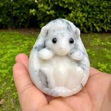 1件裝混合天然多材質水晶刺蝟小雕像,手工雕刻迷你療癒寶石動物雕像,微景觀冥想裝飾,可愛多石刺蝟桌面擺飾,送給水晶收藏者的禮物 - 彩色 - 查看 19