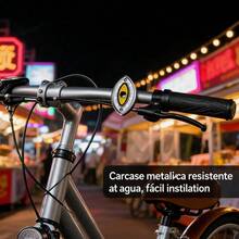 Luz delantera multicolor de bicicleta estilo tuning unisex, para circulación nocturna - Multicolor - Ver 2
