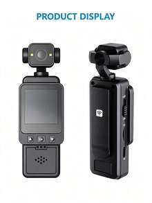DV01 Single-Axis Gimbal Action Camera, 1080P Pocket Video Recorder With LED Fill Light, WiFi Connectivity, Wearable Clip-On Action Camera - View 9