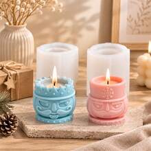 1/2PCS Christmas Nutcracker Candle Mold 3D Soldier Figurine Silicone Mold For DIY Handmade Candles Plaster Making Supplies Home Decoration Gift - Nutcracker - View 6