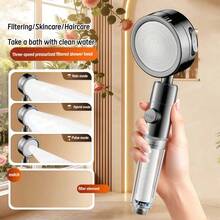 Boost Filter Shower Head|High Flow Home Bath Rain Shower|Bathroom Pressurized Beauty Shower|Water Purifying Soft Skin Sprayer - Shower Head - View 7