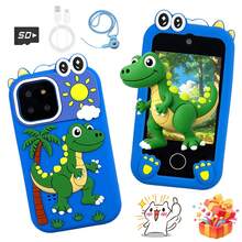 Điện thoại đồ chơi thông minh cho trẻ mầm non, màn hình cảm ứng 2.8 inch tích hợp trò chơi giáo dục, quà tặng sinh nhật, Giáng sinh và ngày lễ lý tưởng cho trẻ nhỏ - Nhiều màu - Xem 1