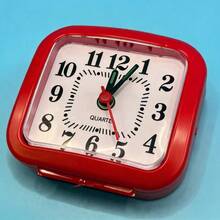 Unisex Practical Style For Bedroom And Office Desk Clock - Red - View 1