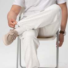 Timberland New Minimalist Versatile Casual Men's Outdoor Running Sports Pants With Cuffed Hem - Light Beige - View 5