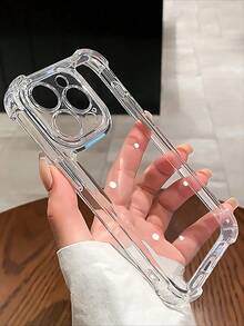 VRNOEI 1 buah Casing Ponsel Transparan Minimalis Premium Tahan Guncangan, Kompatibel dengan iPhone 17 11 12 13 14 15 16 17 Pro Max, Casing Pelindung Transparan Tahan Guncangan dengan Perlindungan Penuh - MultiWarna - View 10