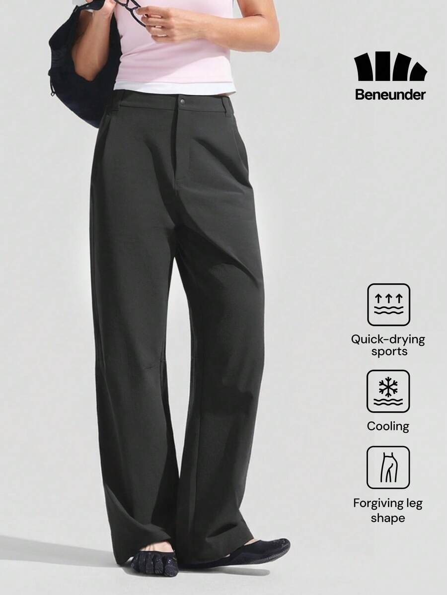 Beneunder Women's Quick-Dry Sun-Protection Cargo Pants DS012 - Black - View 1