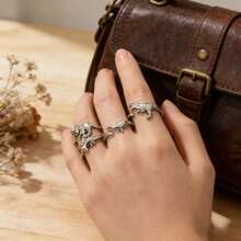 Jurassic Dinosaur Ring, Adjustable Cute Animal Themed Ring, Suitable For Couples Daily Wear, Party Jewelry Gift - Ring - View 11