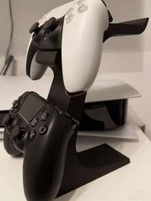 Dudukan Ganda untuk Kontroler Game & Headphone, Pengatur Aksesori Gaming, Tempat Penyimpanan Meja, Perlengkapan Sekolah, Hadiah untuk Guru, Hadiah Halloween dan Natal, Dekorasi Meja Musim Gugur, Rak Display Headset Gamepad untuk Gamer, Pengatur Penyimpanan Gaming Desktop - MultiWarna - View 9