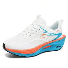 STARNOVO Men's Lightweight Professional Road Running Shoes, Training, Hiking, Trekking, Anti-Slip, Wear-Resistant - Orange-blue - View 5