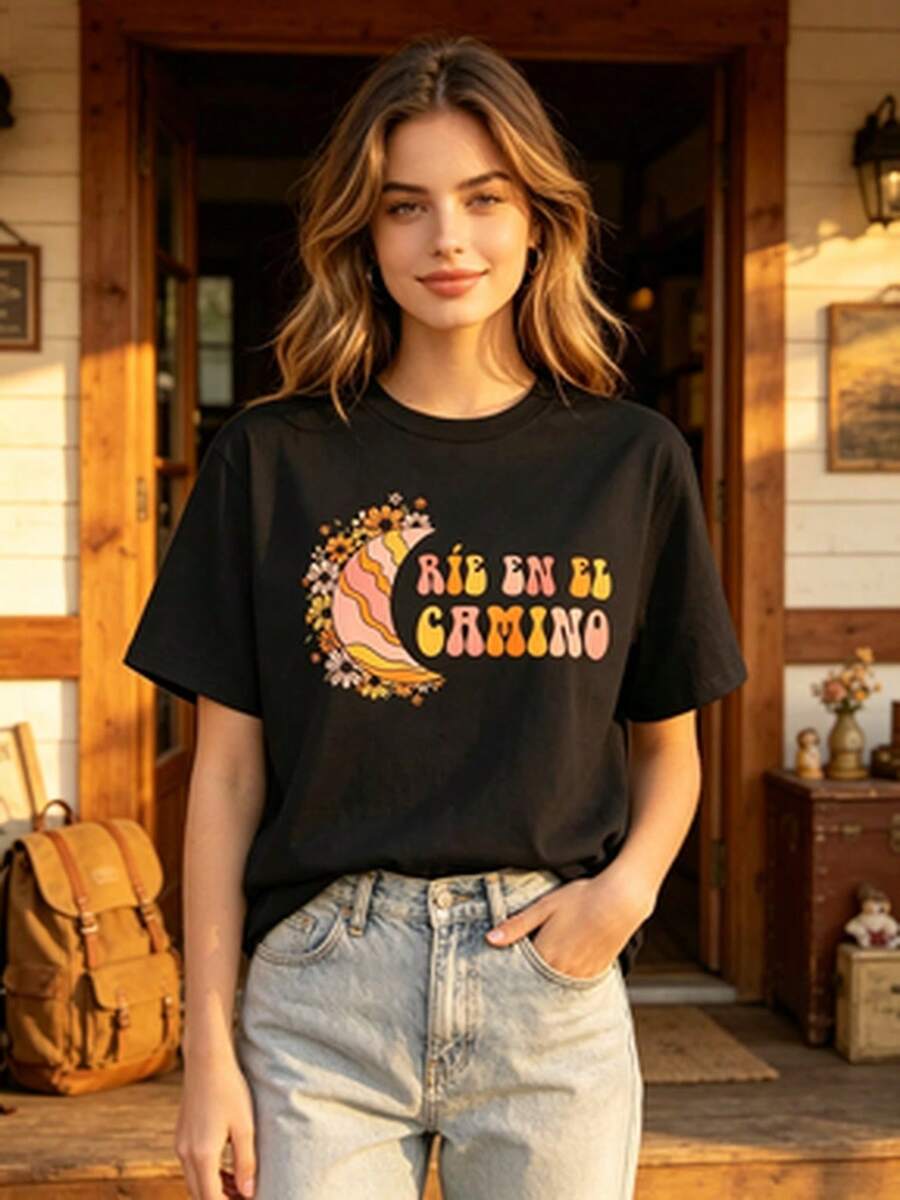 Women T-Shirts - 黑色 - 查看 1